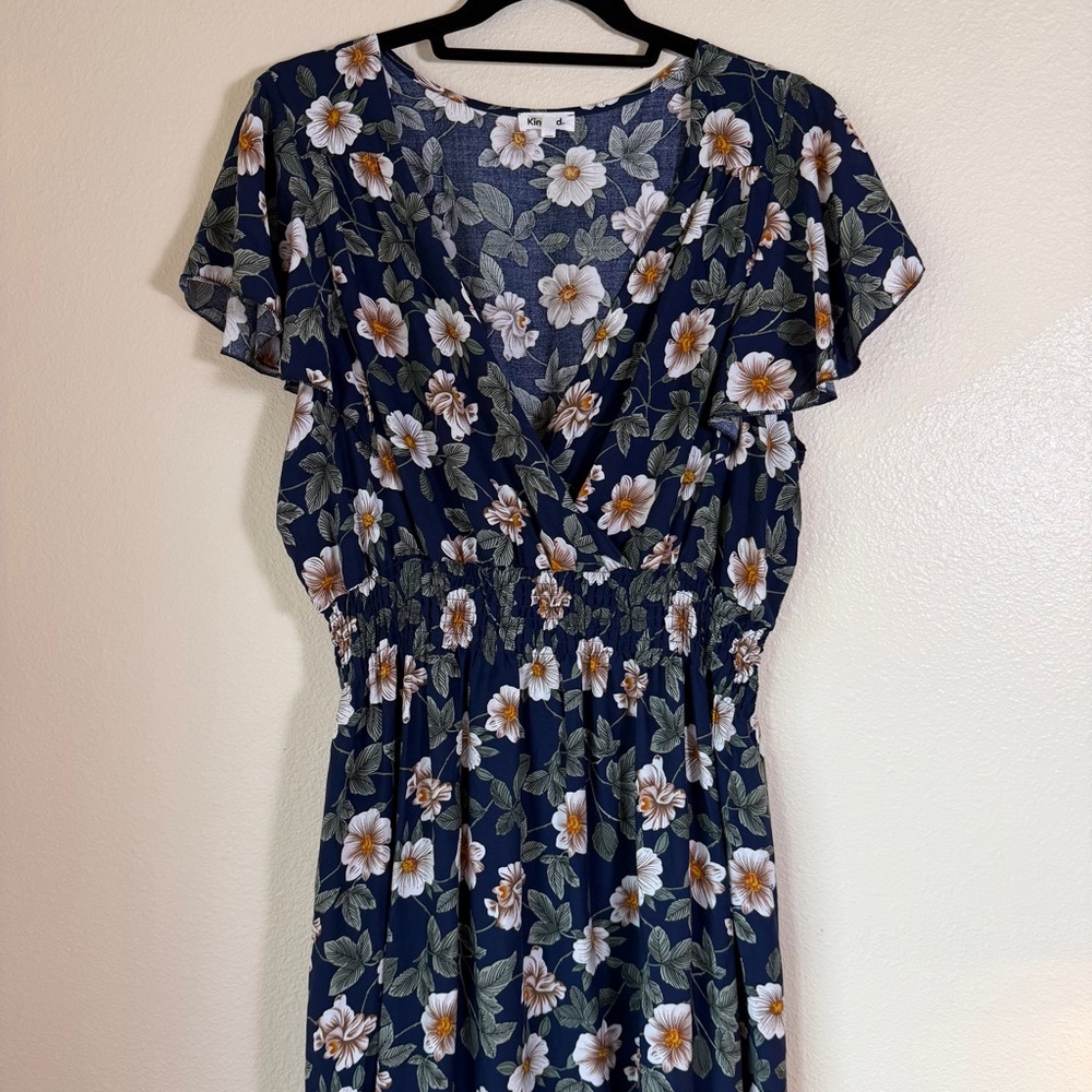 Kindred Anthropologie Floral Maxi Dress, Size 2X - Picture 2 of 10